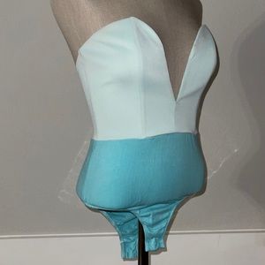 Tobi Mint Bodysuit Low V